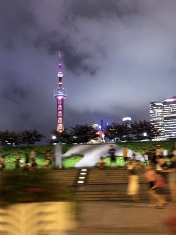 Nighttime View, Pearl Tower in Shanghai