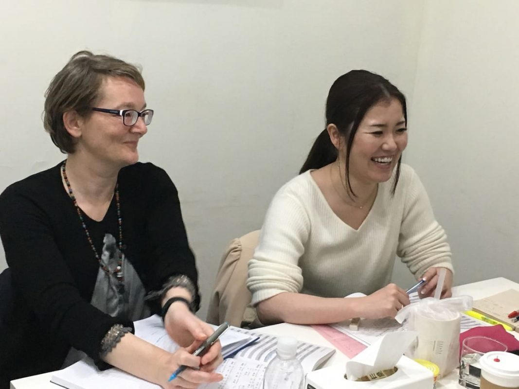 Student and teacher having Chinese class in at LTL Shanghai