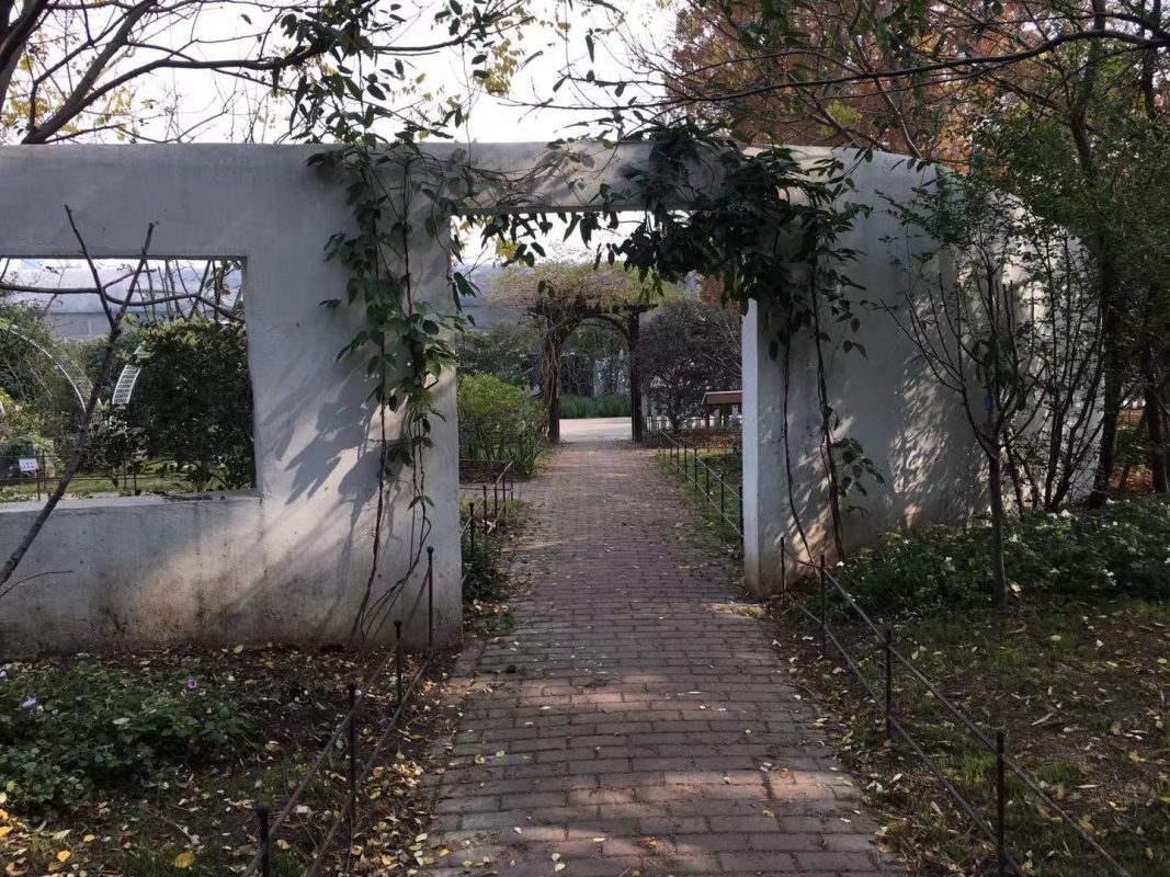 un portail du jardin botanique de shanghai
