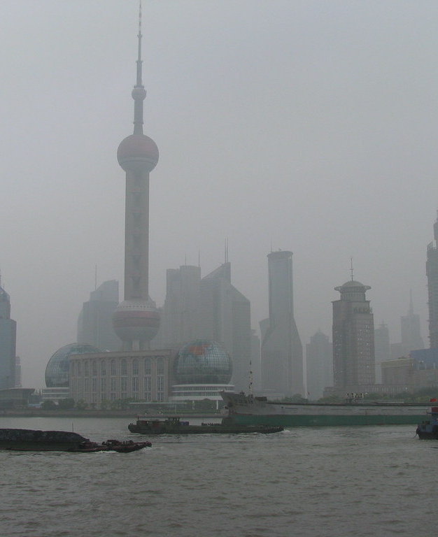 The Bund under pollution